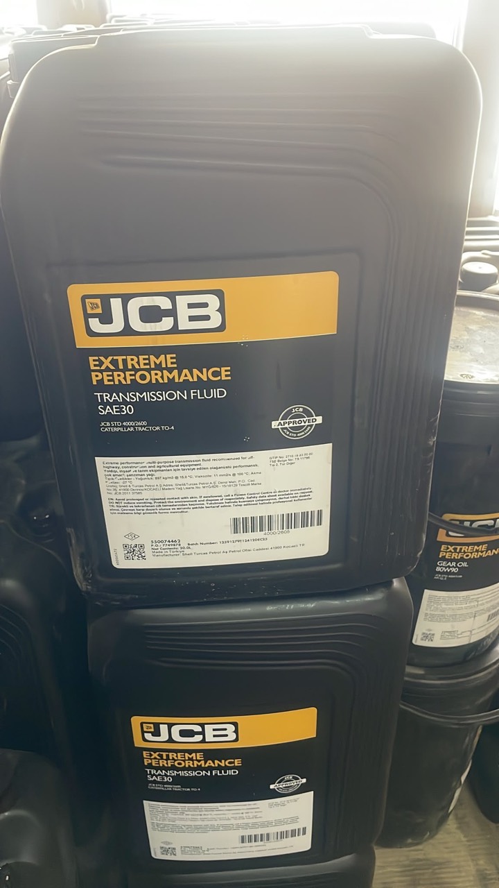 Трансмиссионное масло JCB Extreme Performance Transmission Fluid SAE 30, 20 л — фото 1