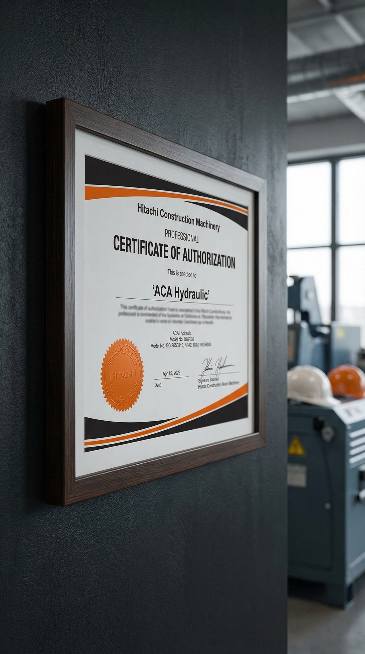 Hitachi Certificate