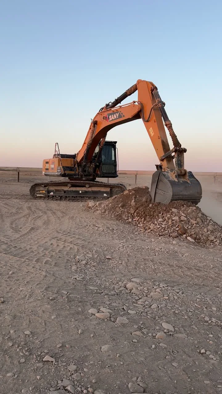 SANY SY365H на объекте после работ ACA Hydraulic
